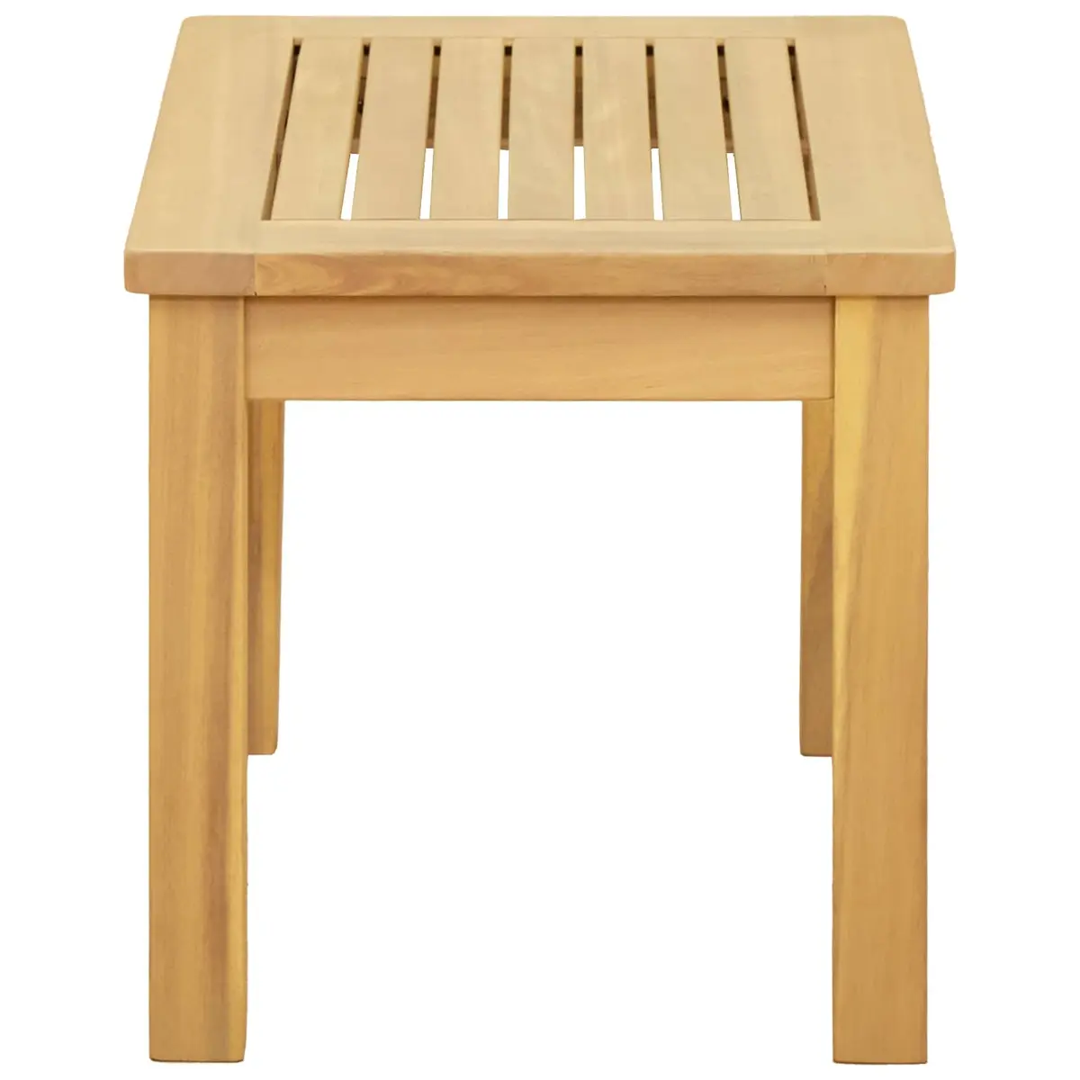 Solid Acacia Wood Coffee Table Indoor Outdoor Use 50 x 35 x 36 cm Brown