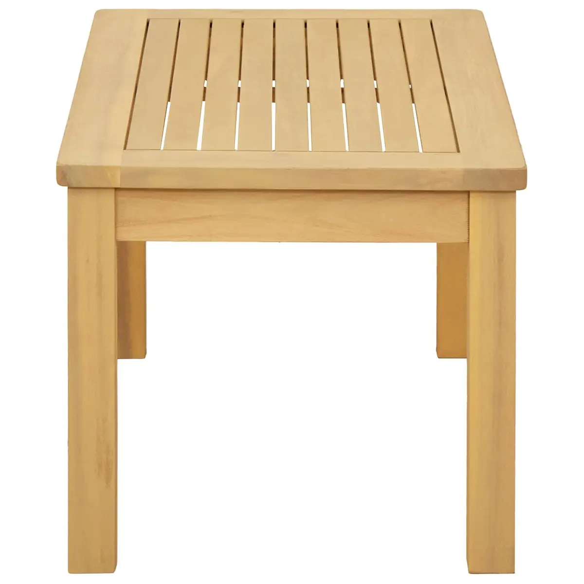 Solid Acacia Wood Coffee Table Brown Outdoor Garden Furniture 70x40x36cm