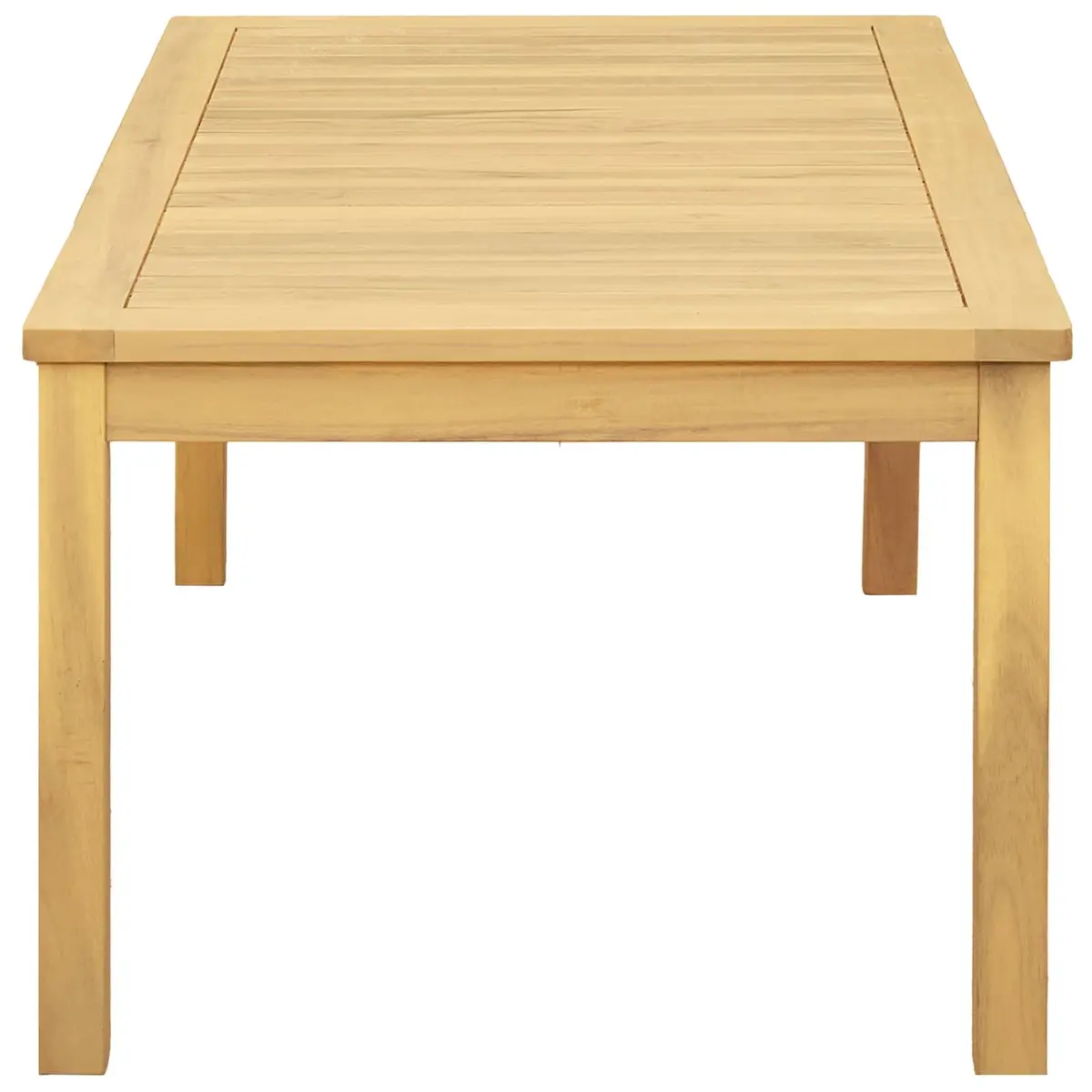 Solid Acacia Wood Coffee Table with Rustic Appeal