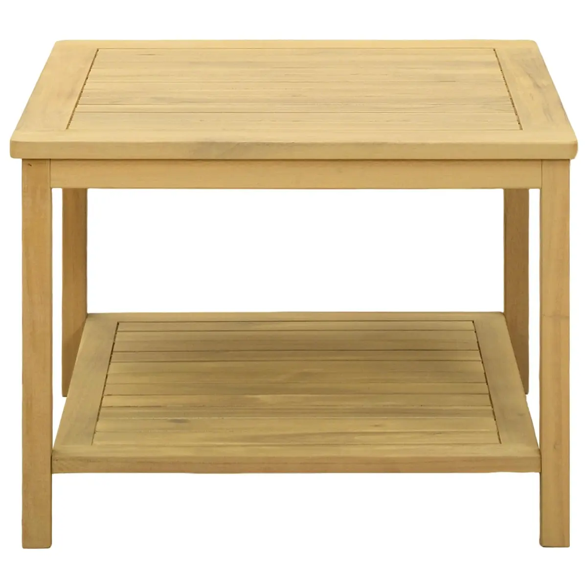 Side Table Rustic Accent Furniture 60x60x45cm Solid Acacia Wood Brown