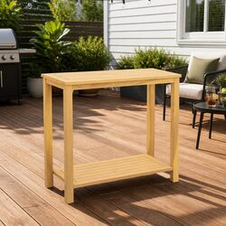 Rustic Brown Garden Console Table: Reliable and Stylish