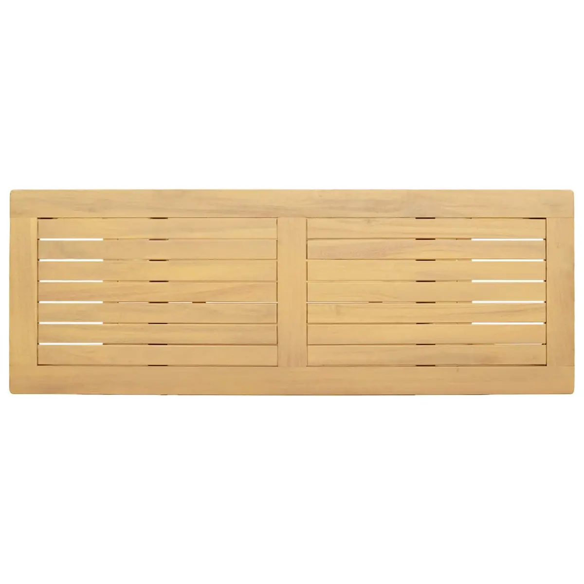 Garden Console Table Outdoor Furniture Solid Wood Plant Display Shelf Stand Brown 110 x 40 x 75 cm