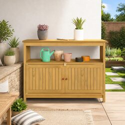 Reliable Garden Console Table with Storage and Style