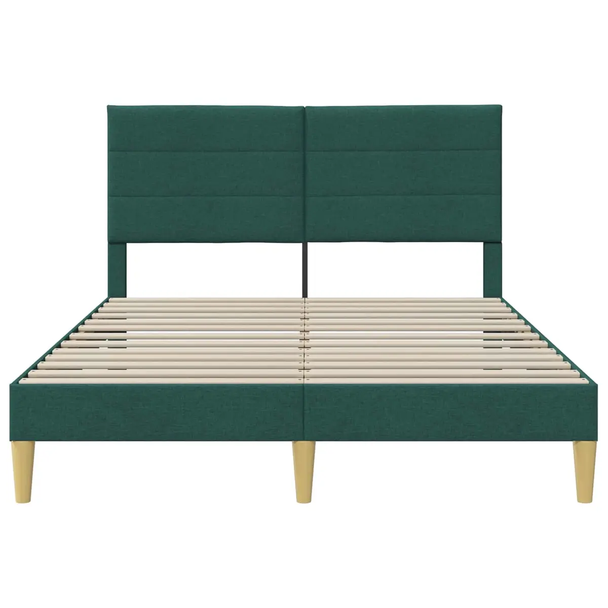 Bed Frame with Easy Maintenance Dark Grey Headboard