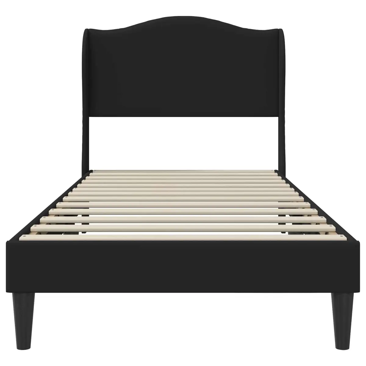 Bed Frame with Faux Leather Headboard