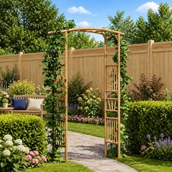 Reliable Bamboo Garden Arch 110 x 40 x 205 cm for Outdoor Use