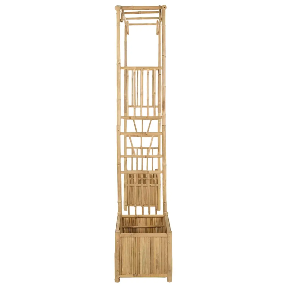 Garden Arch Bamboo Outdoor Structure Trellis Pathway Entrance 177 x 40 x 205 cm Brown