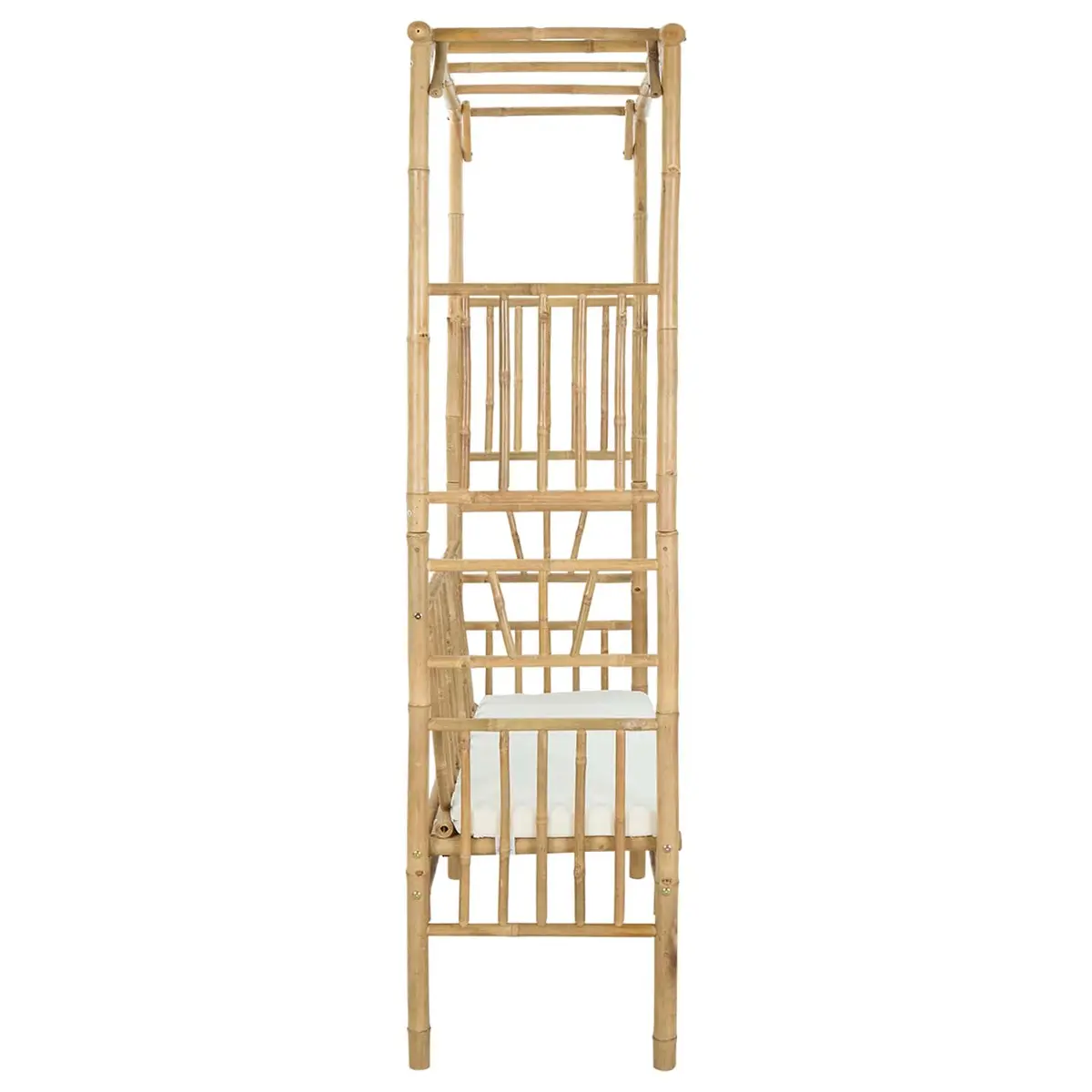 Garden Arch with Bench Bamboo Outdoor Structure 115x50x205cm Brown