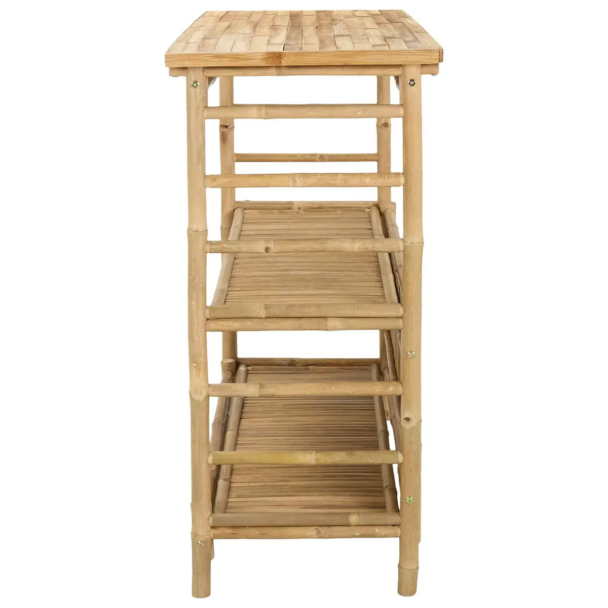 Outdoor Bar Table Bamboo Brown Modern Garden Patio Furniture