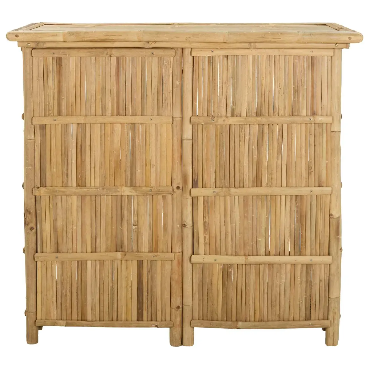 Bamboo Bar Table Outdoor Use Brown 115x55x105cm Patio Furniture