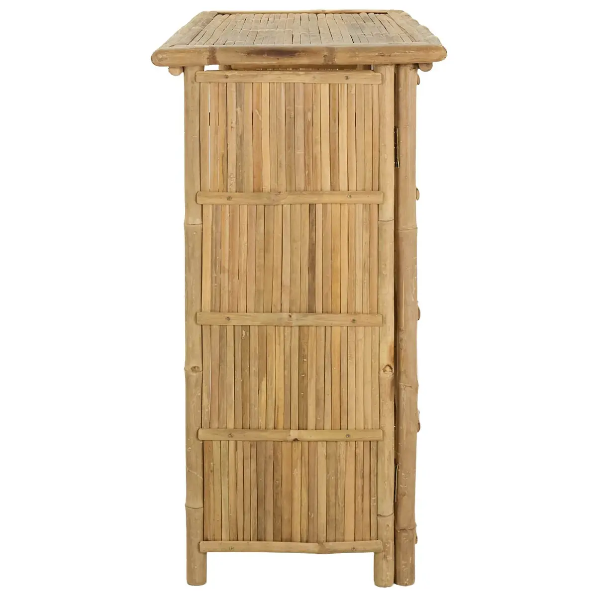 Bamboo Bar Table Outdoor Use Brown 115x55x105cm Patio Furniture