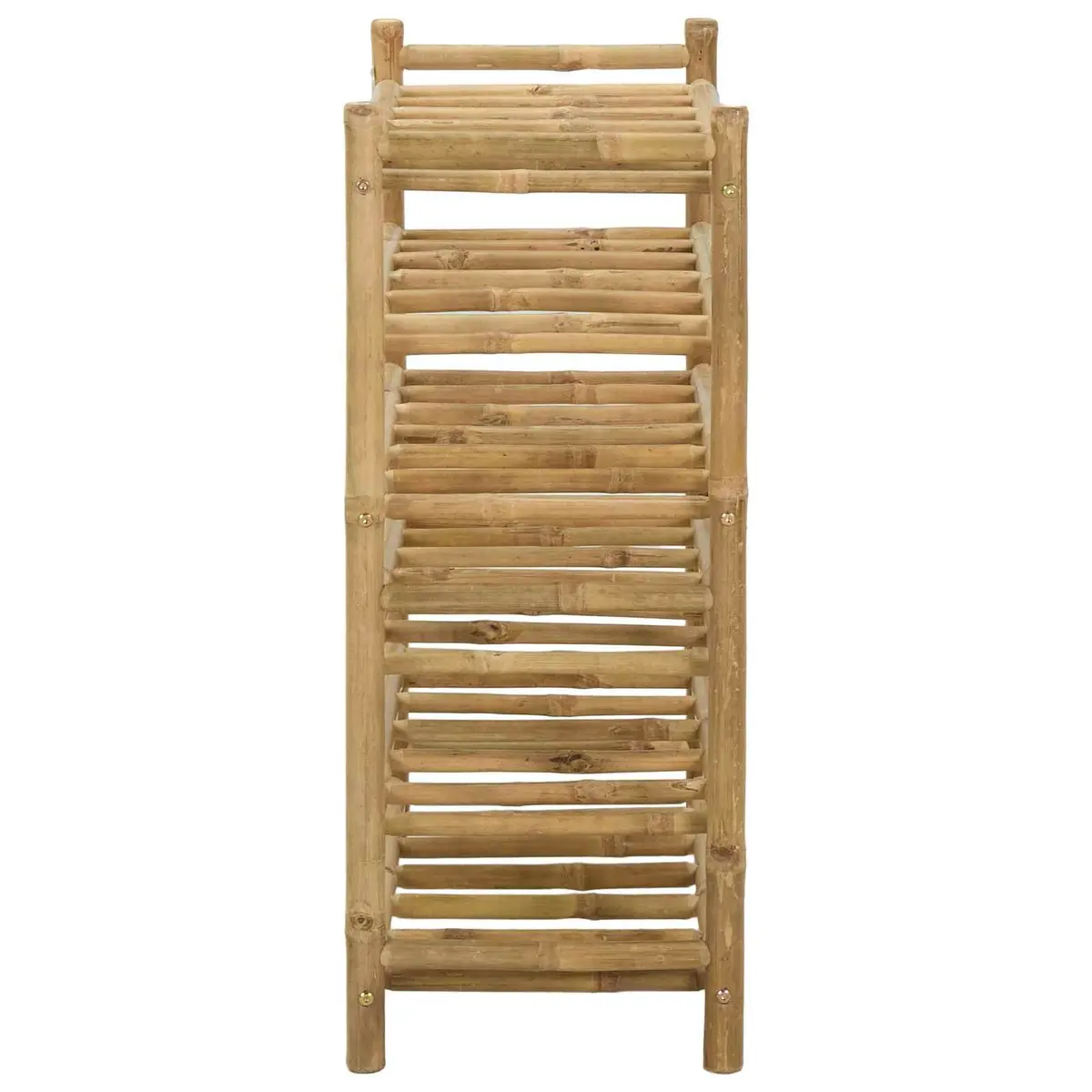 Wine Rack Natural Bamboo Storage Display Stand 57 x 29.5 x 72 cm Brown