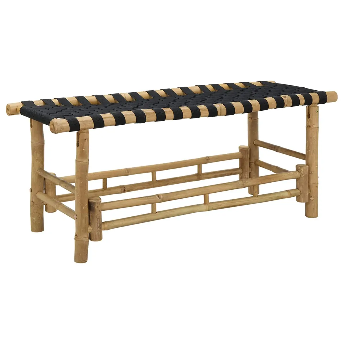 Bamboo Garden Bench 110x38x40cm