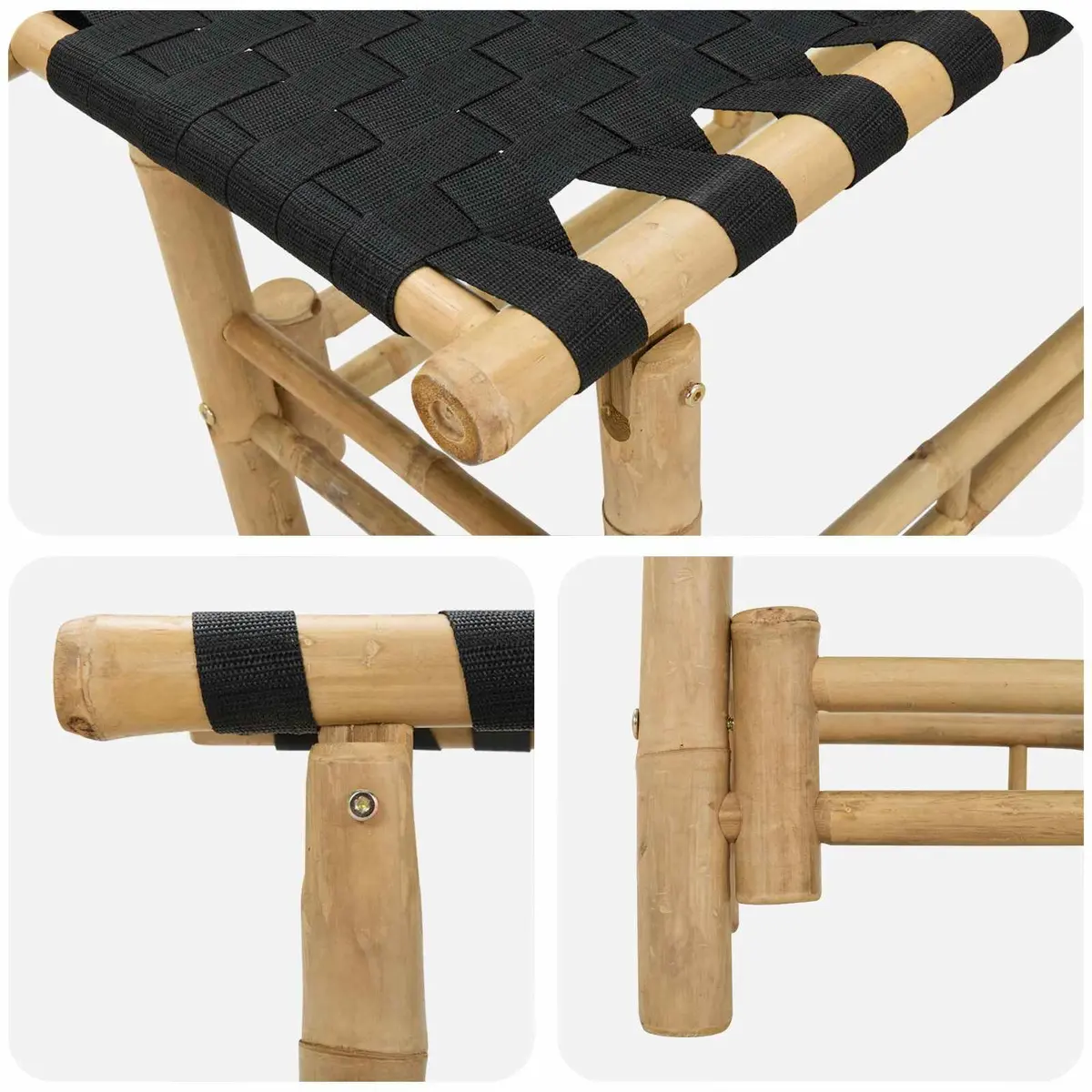 Bamboo Garden Bench 110x38x40cm