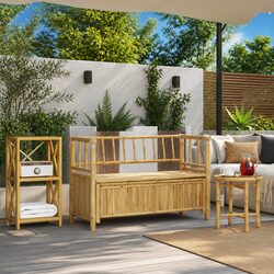Reliable Garden Storage Bench for Indoor and Outdoor Use