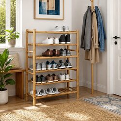 Affordable Shoe Rack with Shelf for Organized Storage