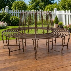 Reliable and Stylish 8-Seater Round Tree Bench
