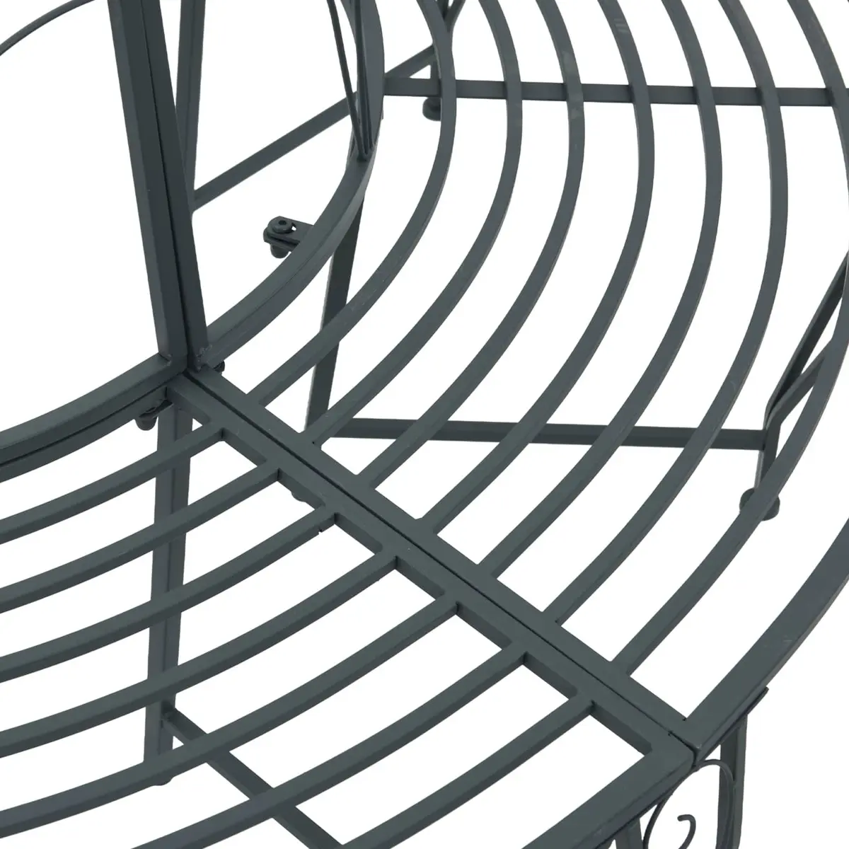 Grey Round Tree Bench for Outdoor Gatherings