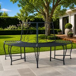 Reliable and Stylish: 4-Seater Tree Bench