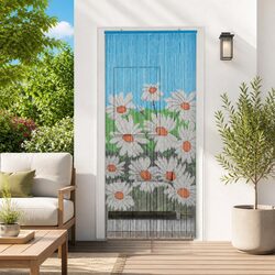 Insect Door Curtain Multicolour 200 x 90 cm Bamboo Window Screen Divider