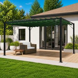 Reliable Gazebo with Adjustable Roof for Outdoor Use