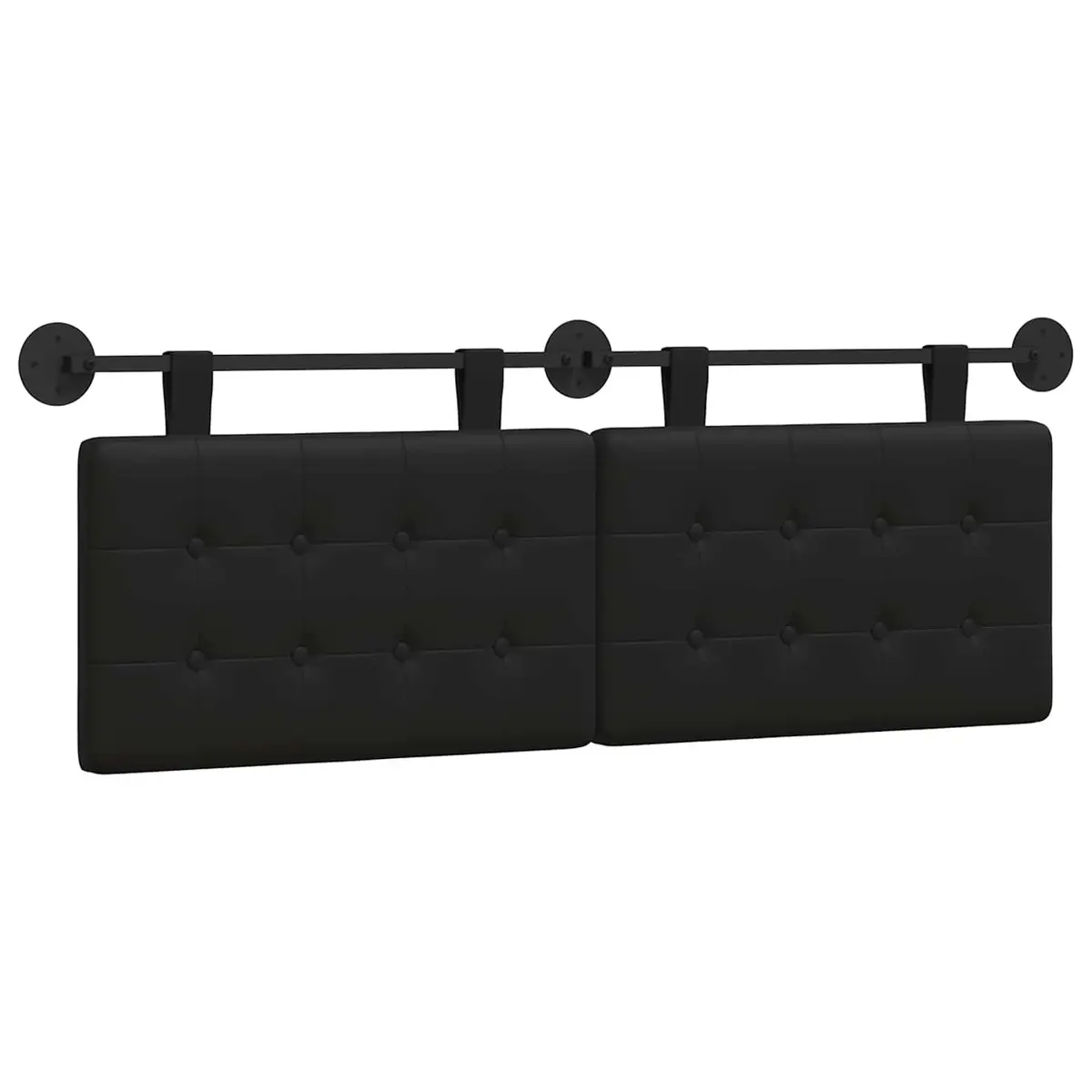 Black Hanging Headboard with Style and Function