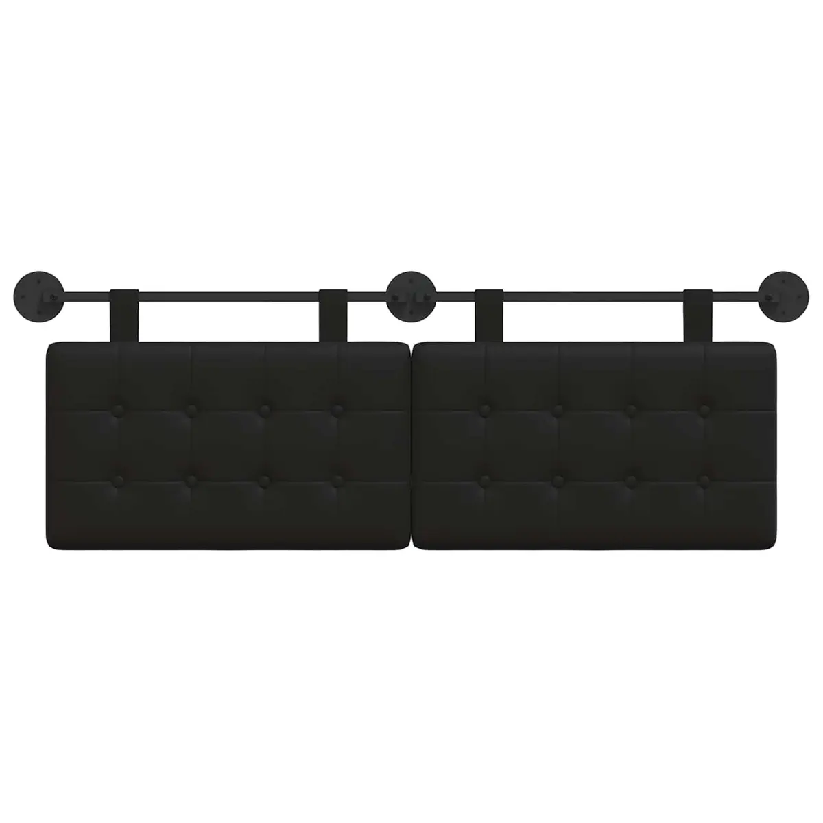 Black Hanging Headboard with Style and Function