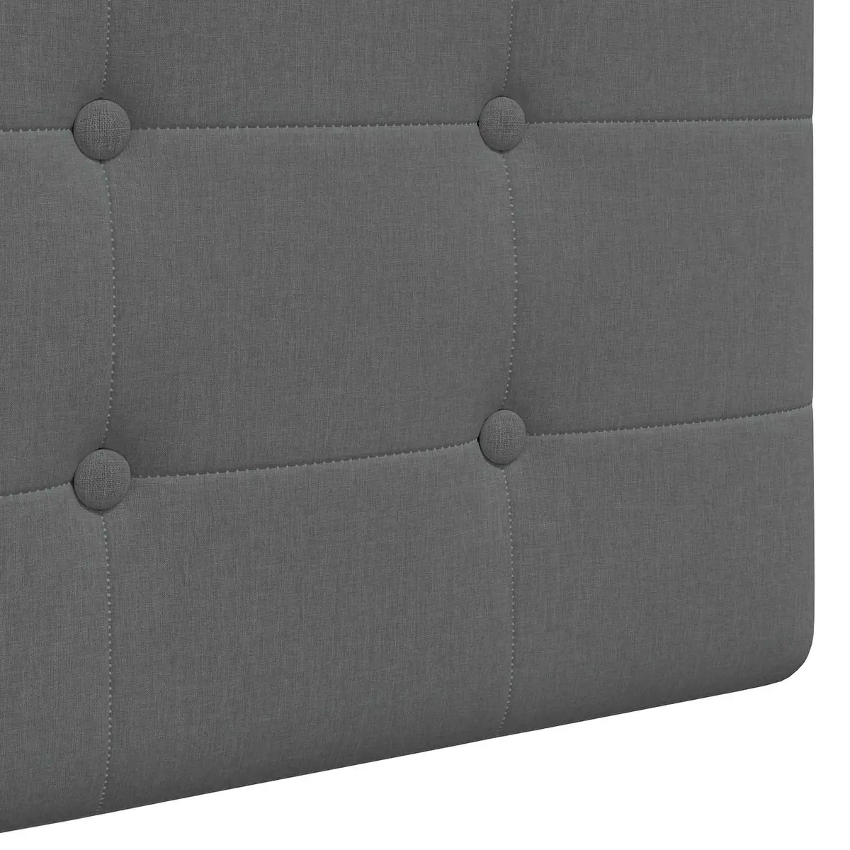 Grey Fabric Hanging Headboard for Bedroom Decor