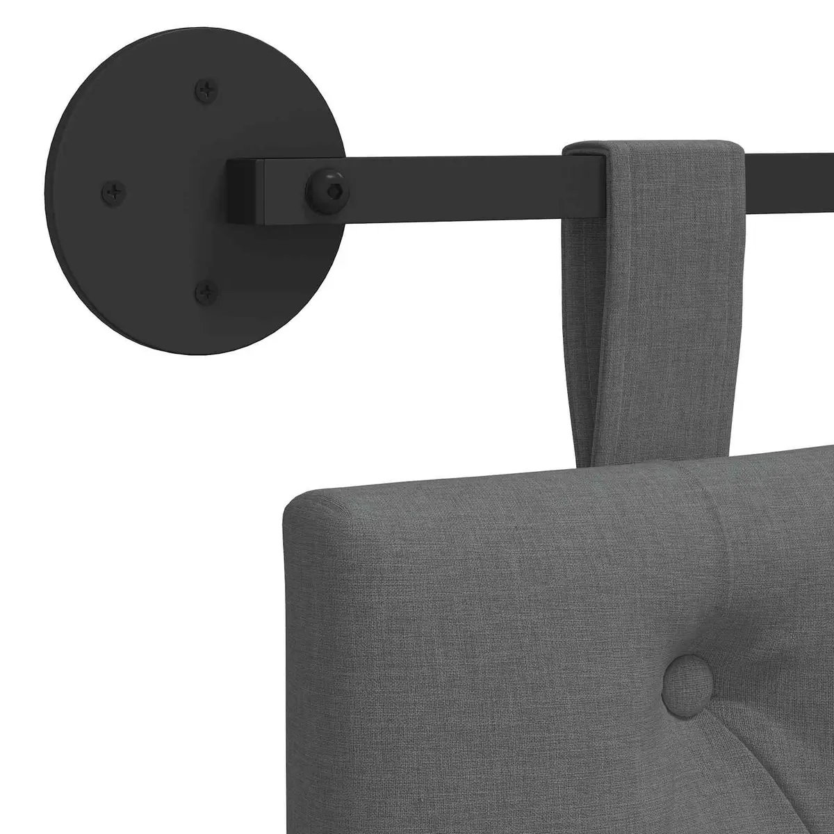 Grey Wall-Mounted Headboard