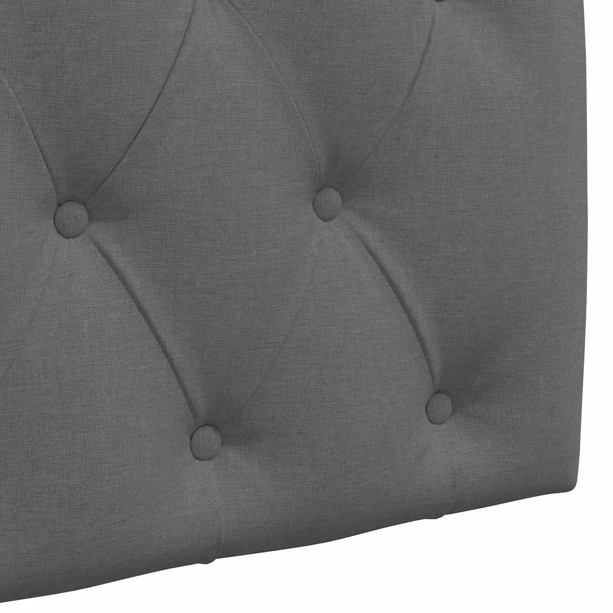 Wall-Mounted Headboard in Grey Fabric
