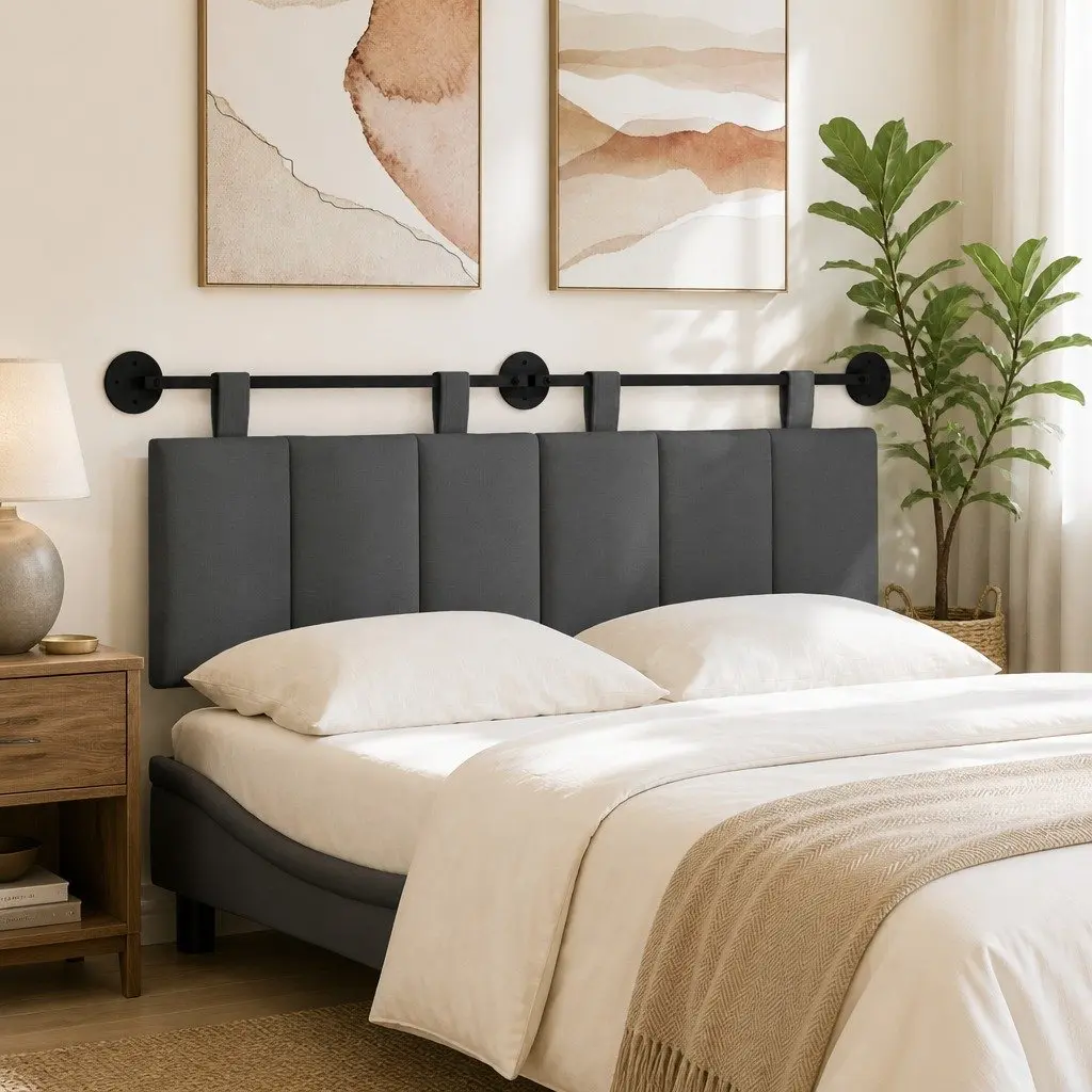 Hanging Headboard in Grey