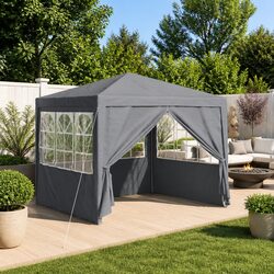 Reliable Party Tent with Zippered Access and Windows