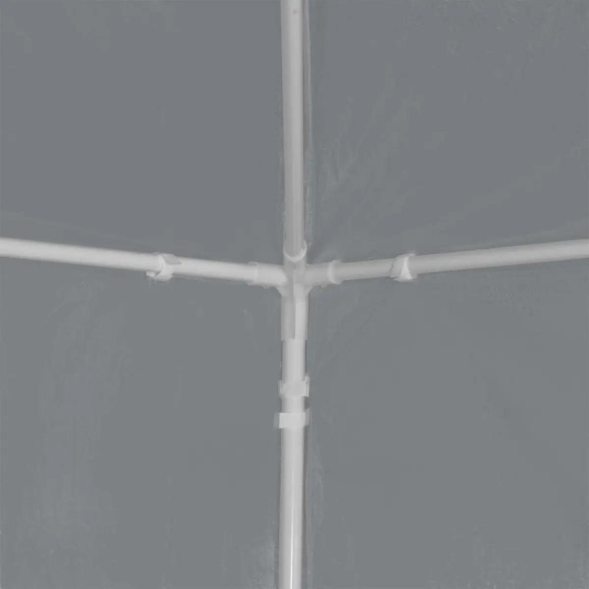 Party Tent Outdoor Canopy 1200 x 300 x 255 cm Grey with Side Panels and Doors