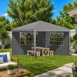 Reliable Grey Party Tent Sidewalls for Outdoor Use