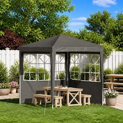 Reliable 2-Piece Anthracite Party Tent Sidewall Set