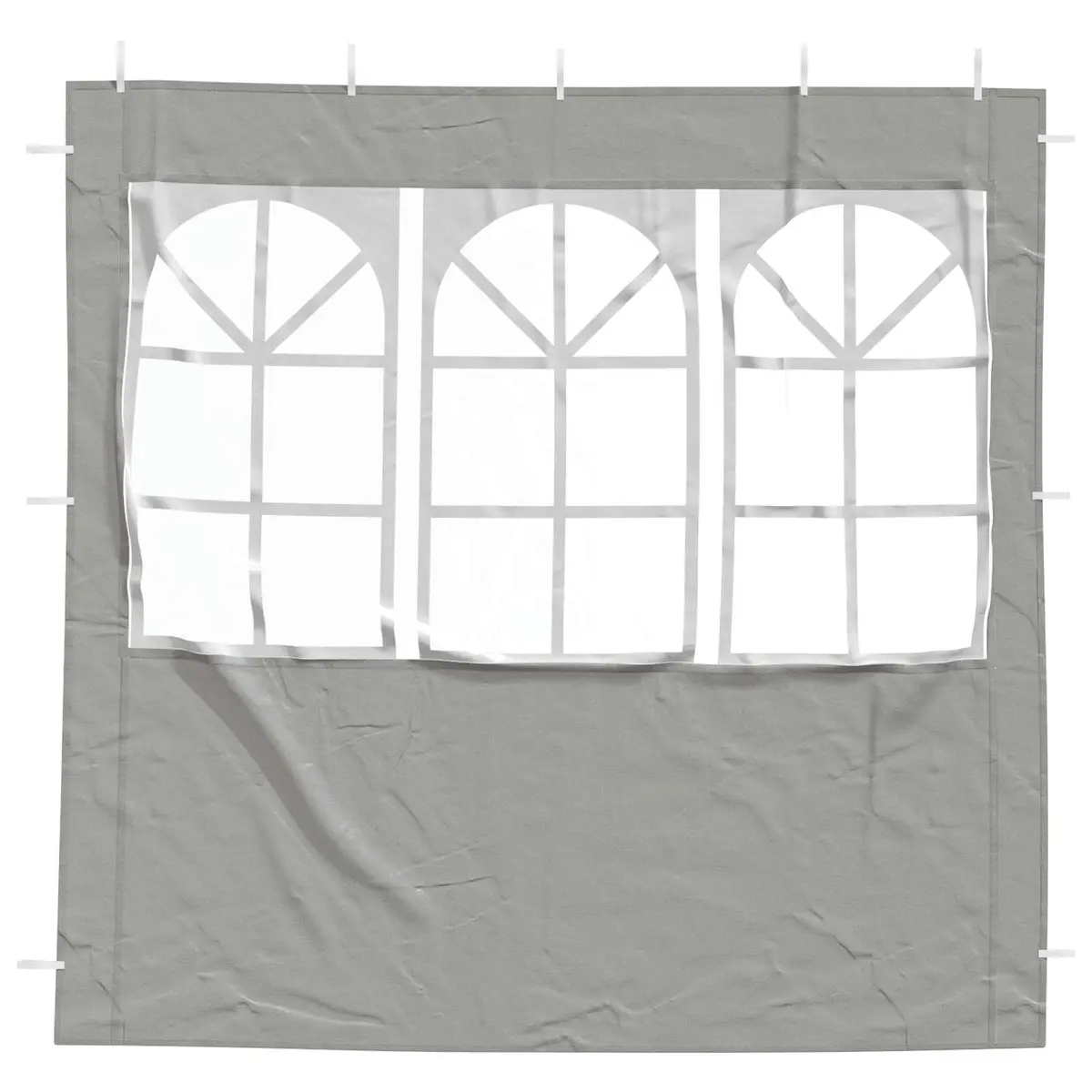 Party Tent Sidewall 2 Piece Outdoor Garden Canopy Grey PE Steel Panels Enclosure