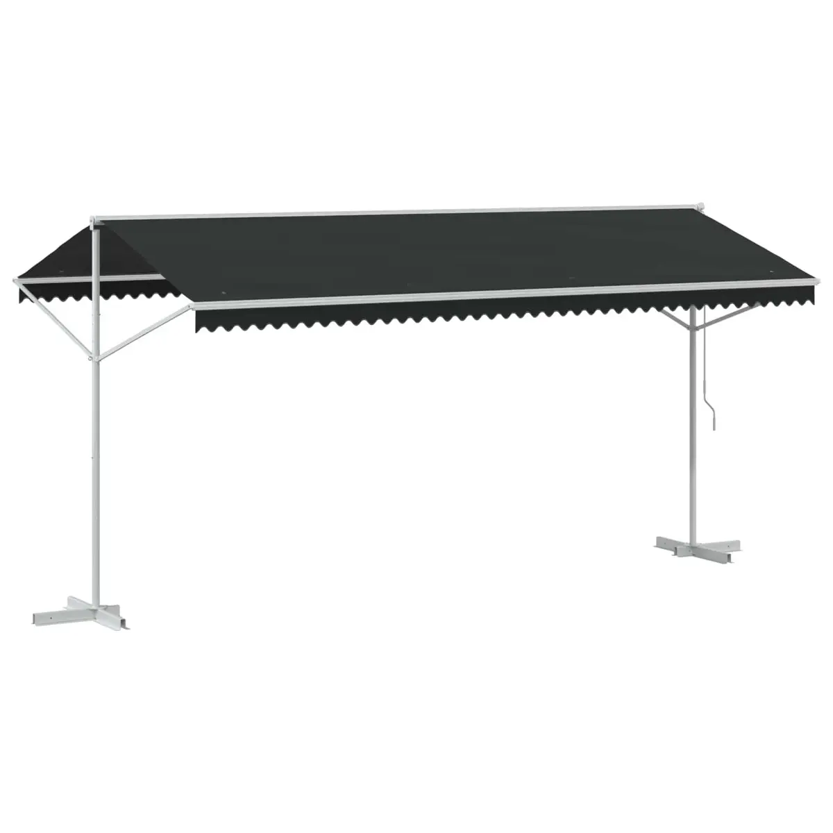 Free Standing Awning Shade 5 x 3 m Anthracite Outdoor Patio Garden