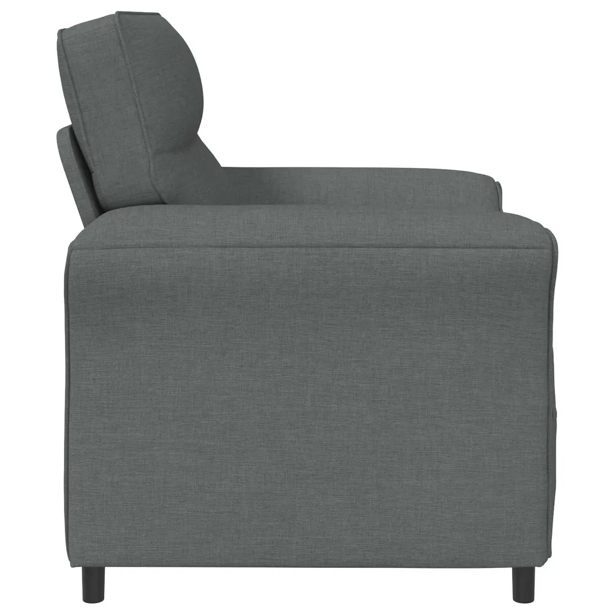 Grey Sofa Contemporary Design Metal Frame Foam Cushions Indoor Living Room