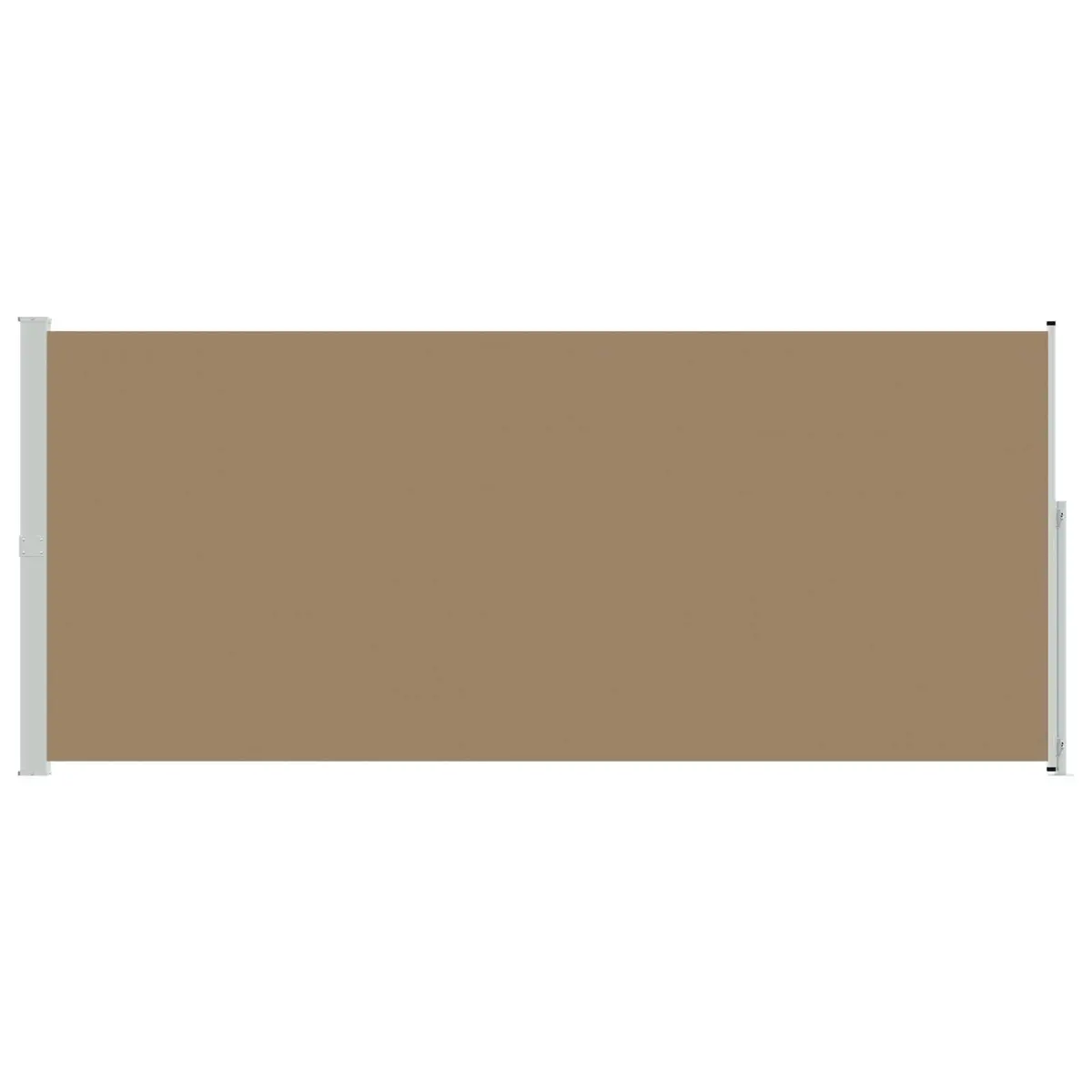 Retractable Side Awning Outdoor Patio Garden Shade 200 x 600 cm Polyester Taupe