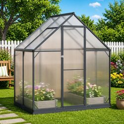Reliable Anthracite Garden Greenhouse for Your Plants