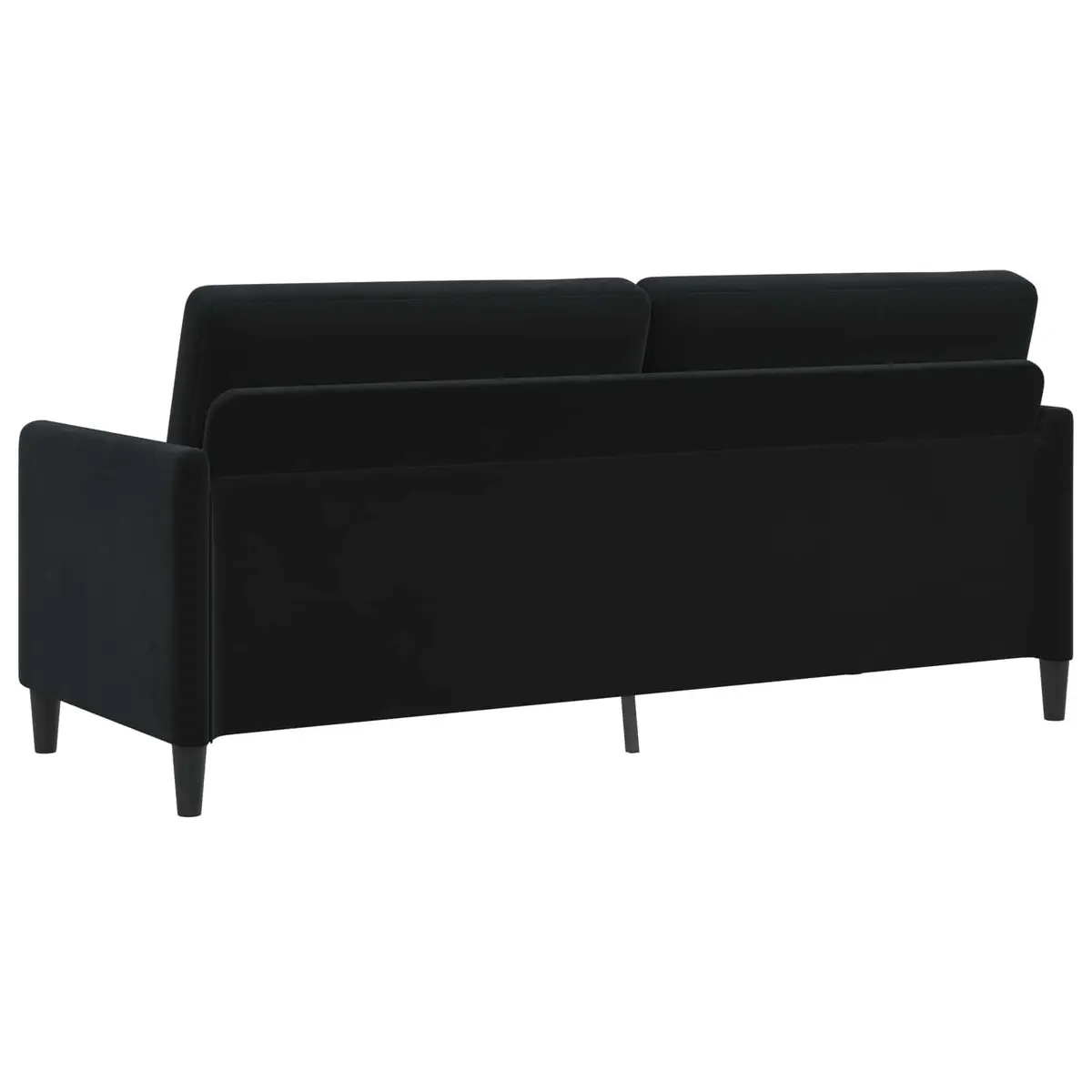 Black Sofa with Smart Storage Solutions
