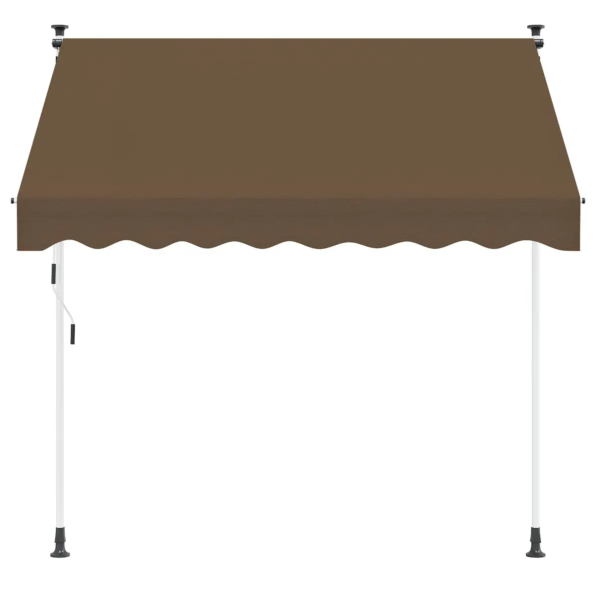 Retractable Awning Manual Sun Shade 250cm Taupe Garden Patio Outdoor Hand Crank