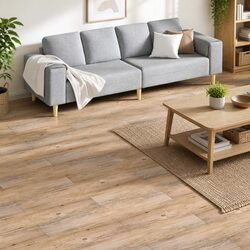 Affordable Self-Adhesive PVC Floor Planks in Brown