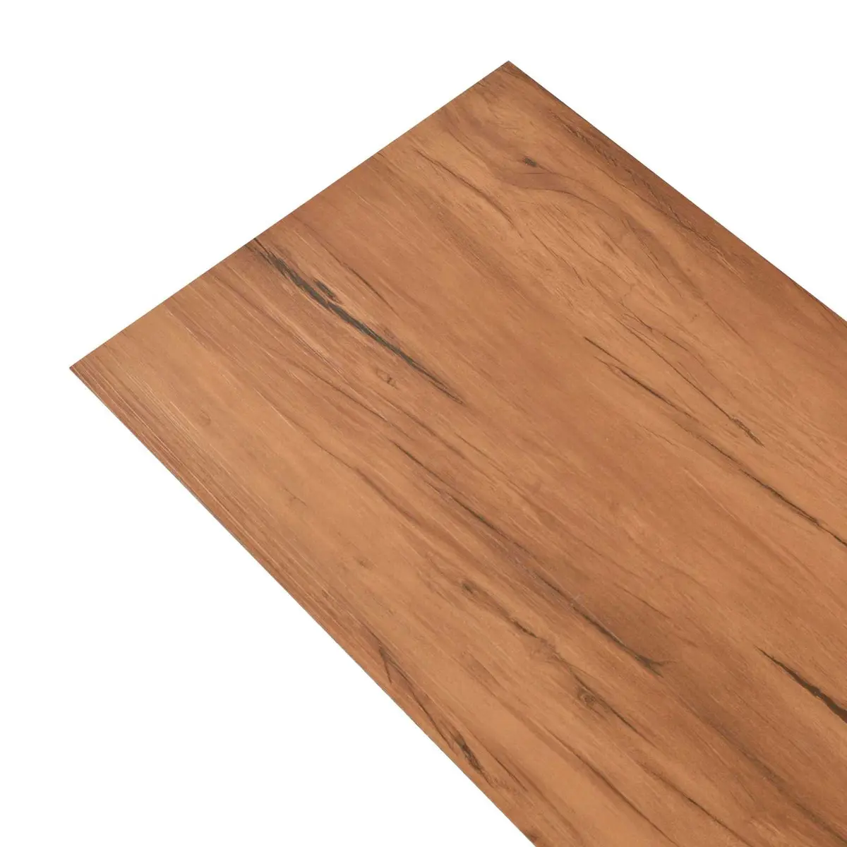 Self-Adhesive PVC Flooring Planks Indoor Floor Covering 5.26 m² Brown