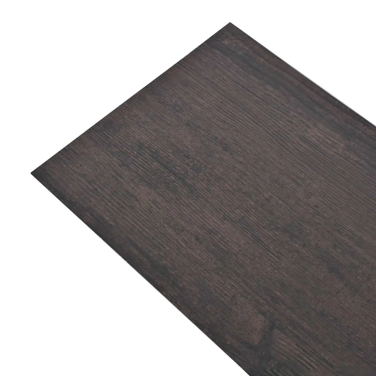 Self-Adhesive PVC Flooring Planks Indoor Home Floor Tiles 18 Pieces Dark Grey