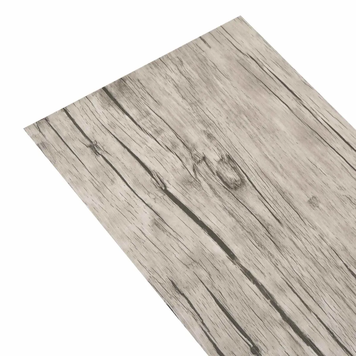 Self Adhesive PVC Flooring Planks Indoor Grey Washed Oak 5.02m²