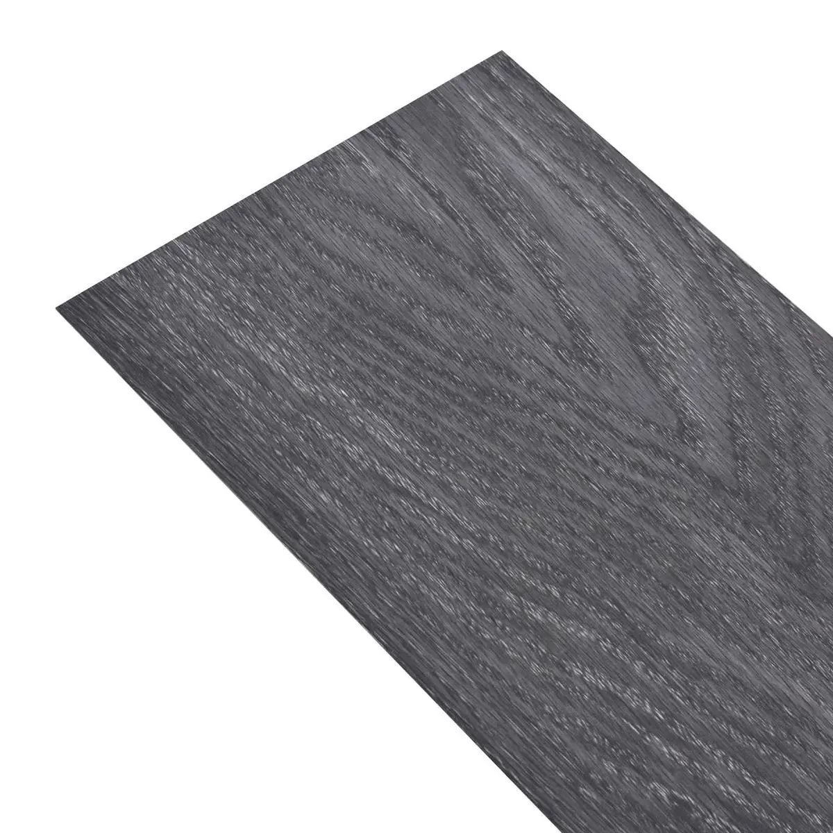 Self-Adhesive PVC Flooring Planks Indoor Household Use 36 Pieces Black White