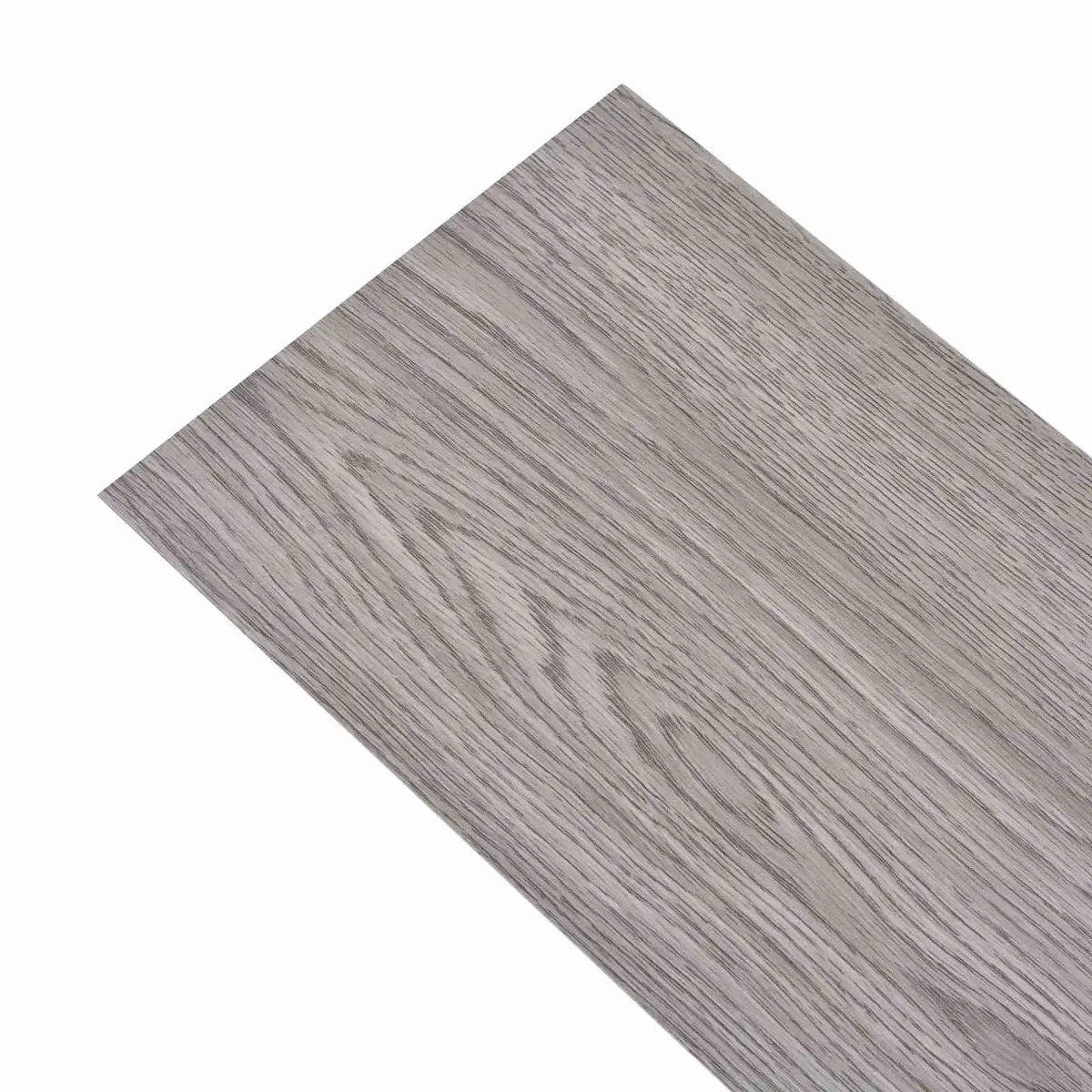 PVC Flooring Planks Self-Adhesive Indoor Dark Grey 18 Piece