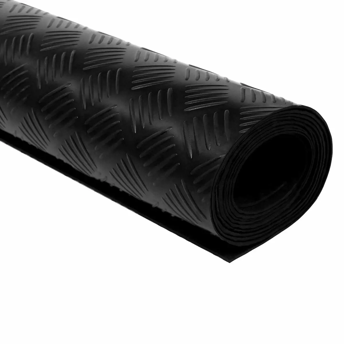 Rubber Floor Mat Outdoor Garden Patio Pathway Protective 1 x 5m Black Flexible Durable