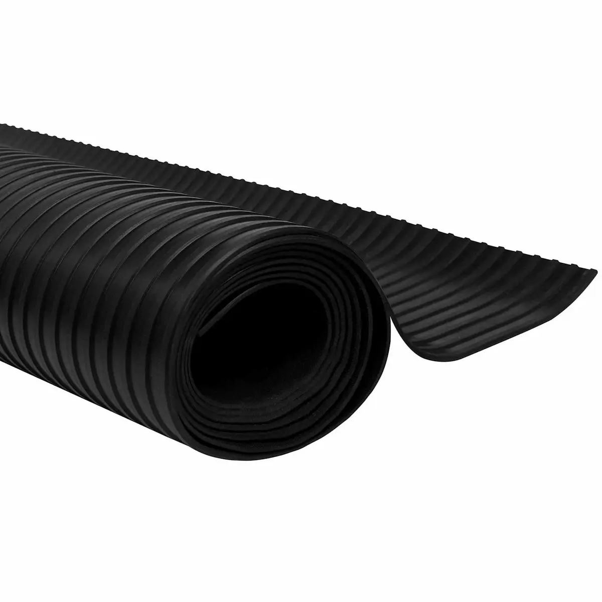Rubber Floor Mat Outdoor Protective 1x5m Black